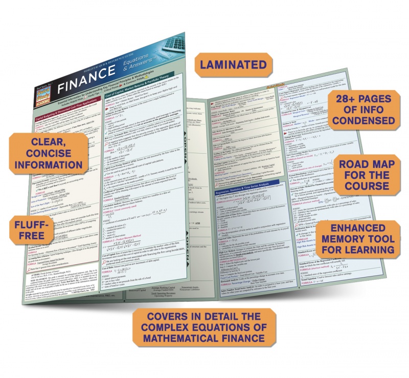 Quickstudy | Finance: Equations & Answers Laminated Study Guide