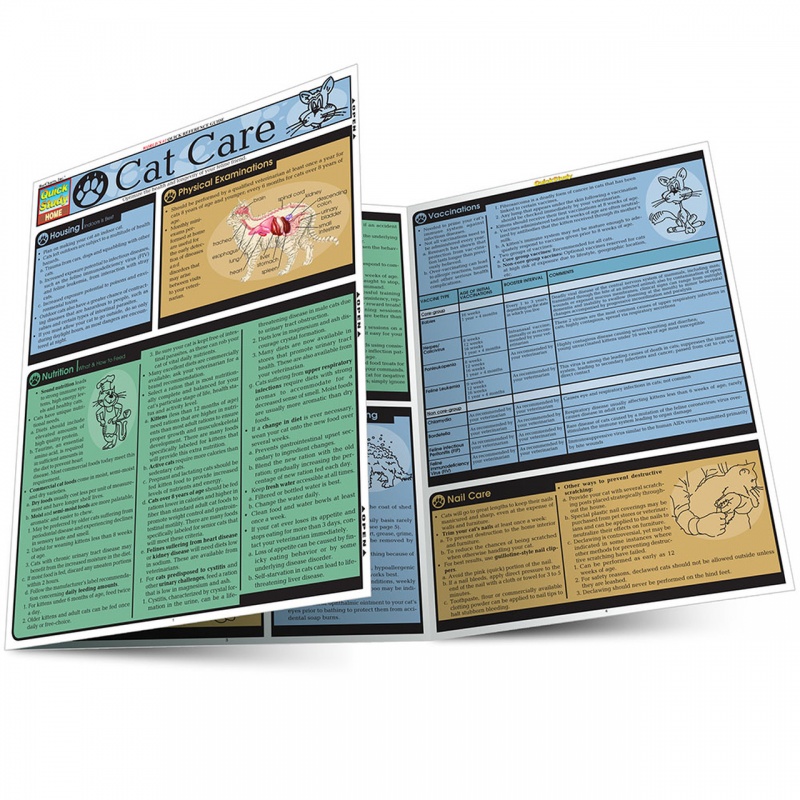 Quickstudy | Cat Care Laminated Reference Guide