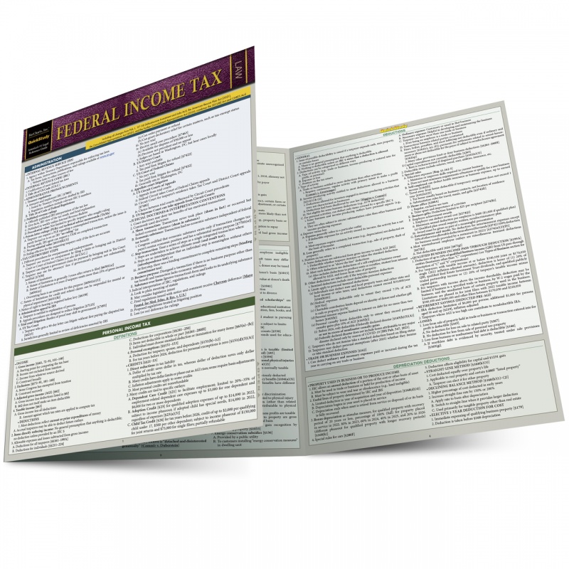 Quickstudy | Federal Income Tax Laminated Study Guide