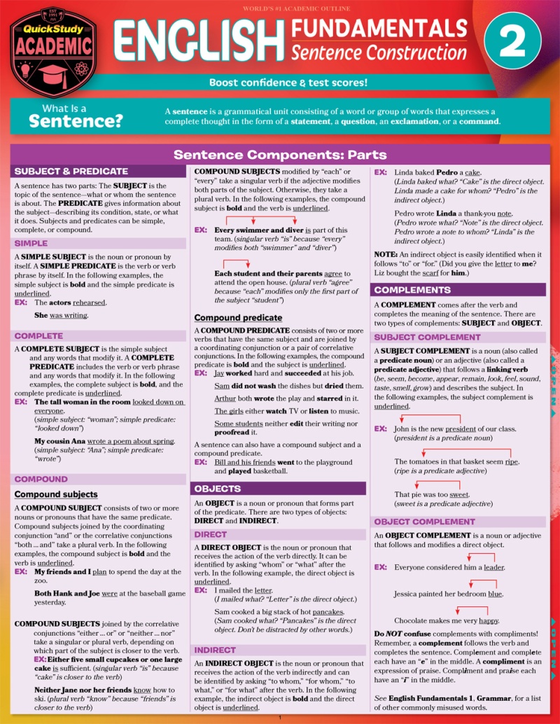 quickstudy-english-fundamentals-2-sentence-construction-laminated