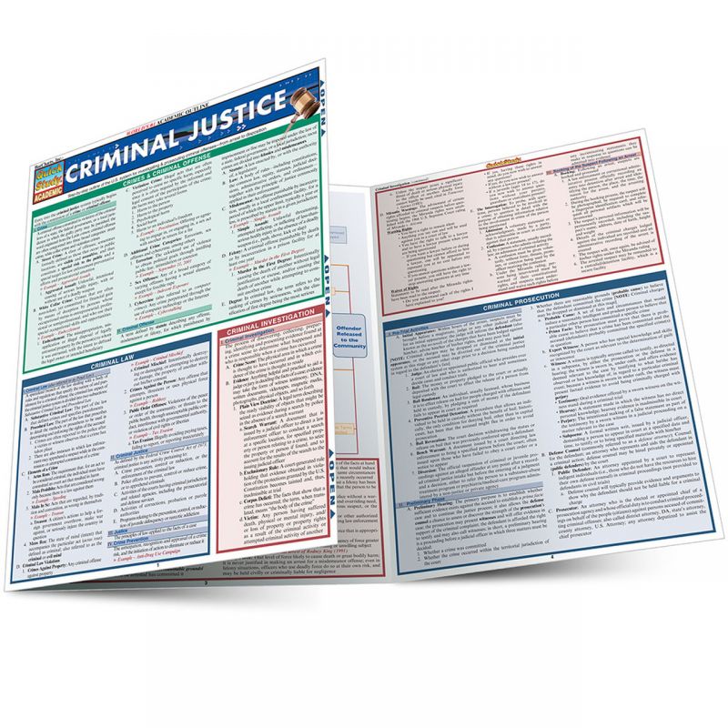 Quickstudy | Criminal Justice Laminated Study Guide