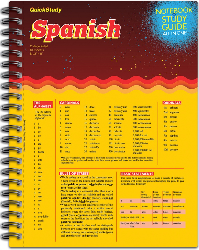 quickstudy-spanish-spiral-notebook