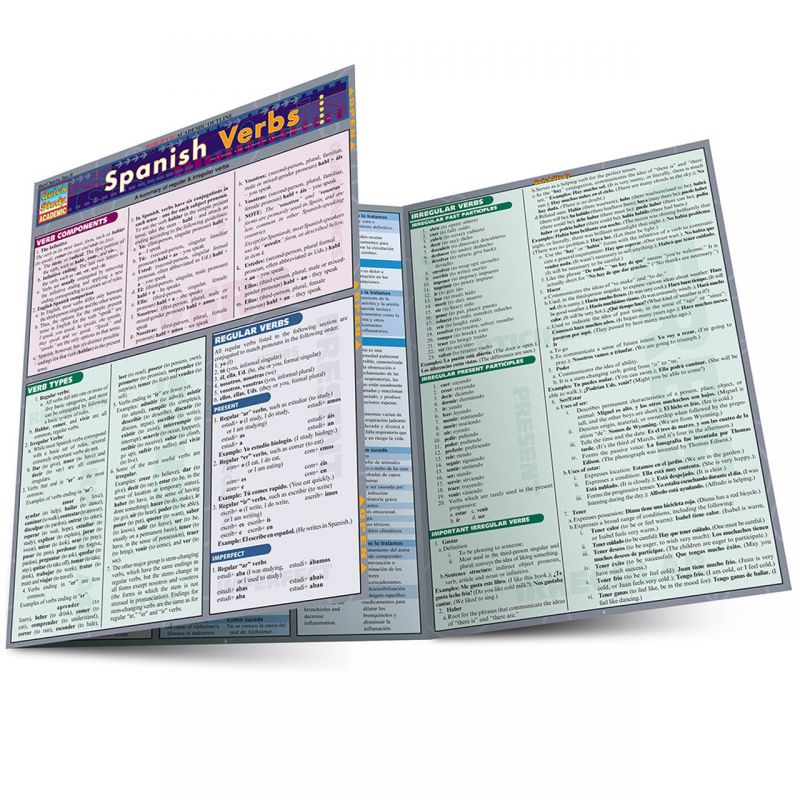 Quickstudy | Spanish Verbs Laminated Study Guide