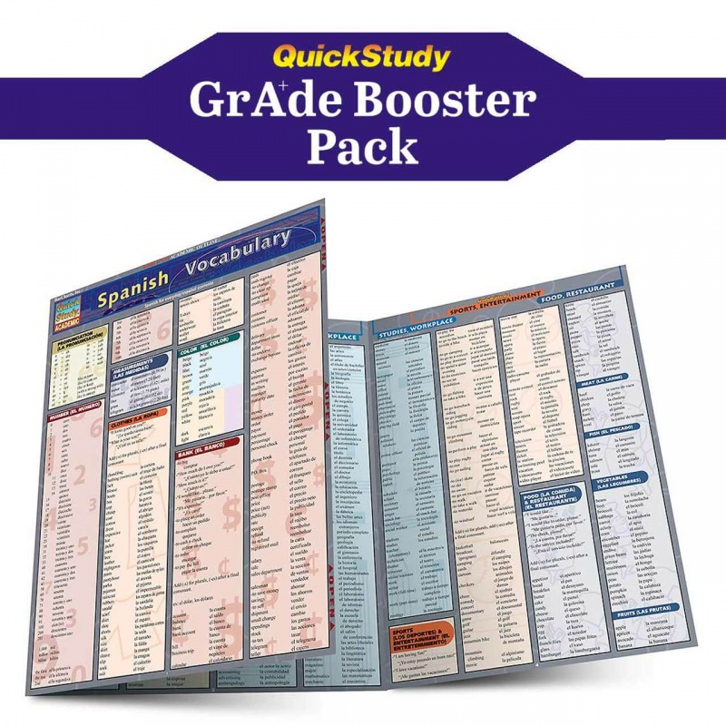 quickstudy-spanish-grade-booster-pack