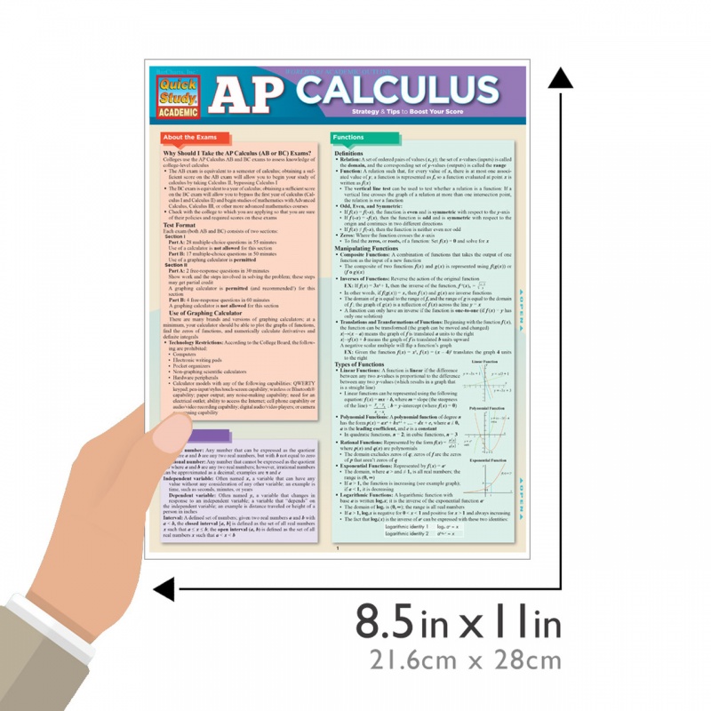 Quickstudy | Ap Calculus Laminated Study Guide