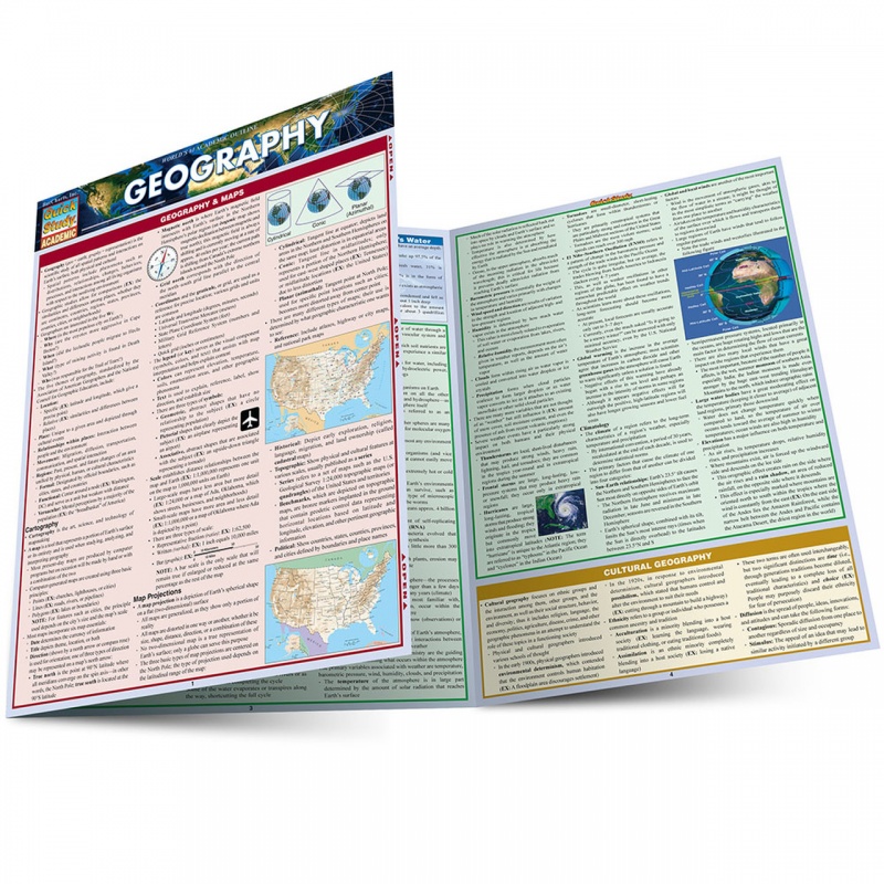 Quickstudy | Geography Laminated Study Guide
