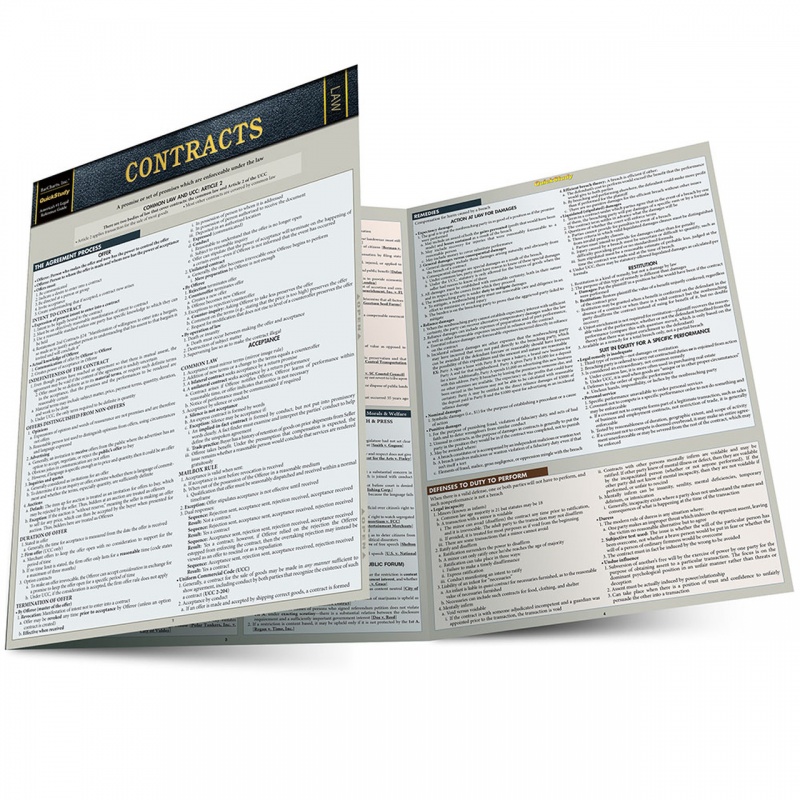 Quickstudy | Contracts Laminated Reference Guide