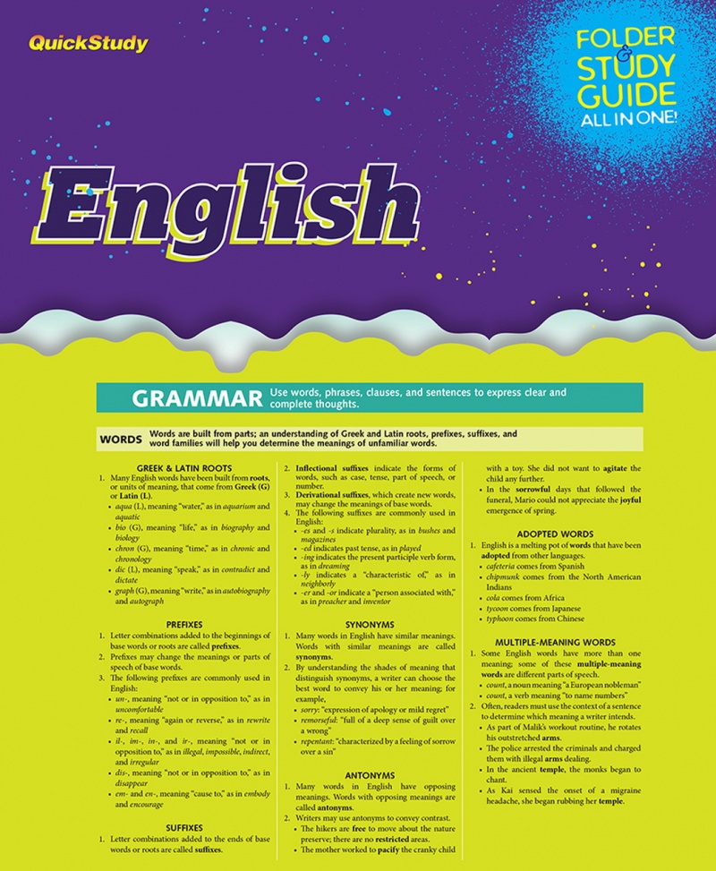 Quickstudy | English Study Folder
