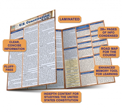 Quickstudy  U.S. Constitution Laminated Study Guide