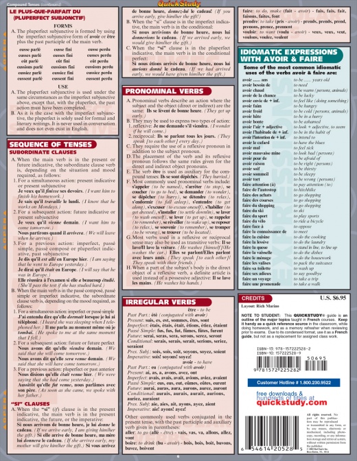 German Grammar: Quickstudy Laminated Reference Guide (Other)