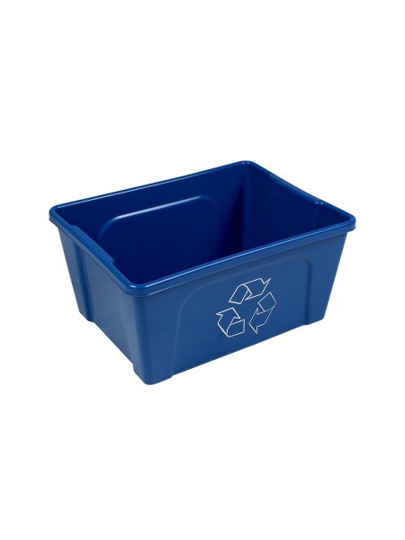 Busch Systems DESKSIDE RECYCLER Single Body Mobius Loop Busch Blue Bin