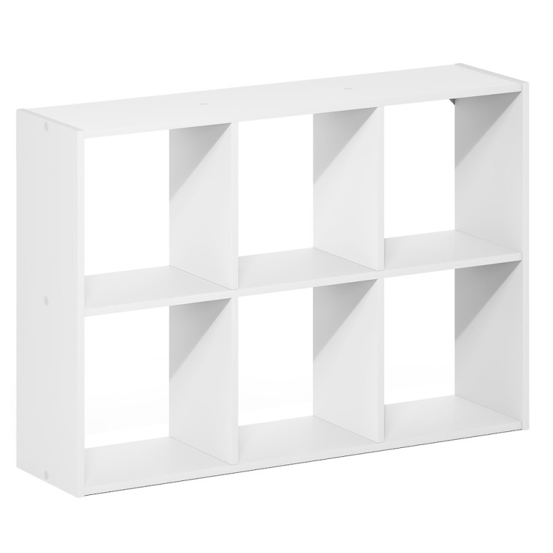 Rossi 6-Cube Floating Shelves For Wall, White