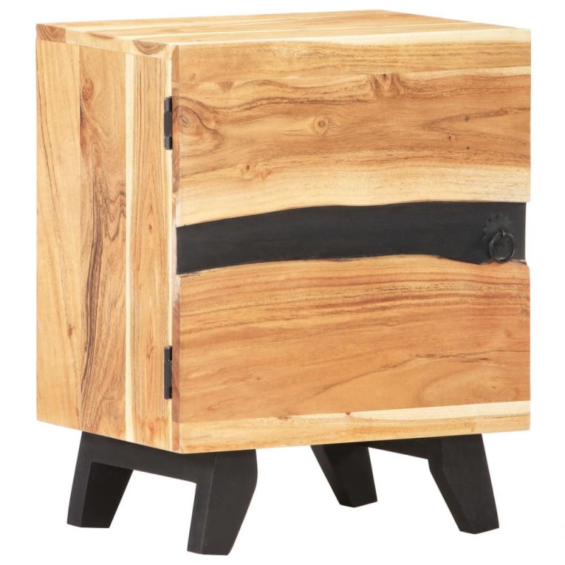 Vidaxl Bedside Cabinet 15.7"X11.8"X20.1" Solid Acacia Wood 0227