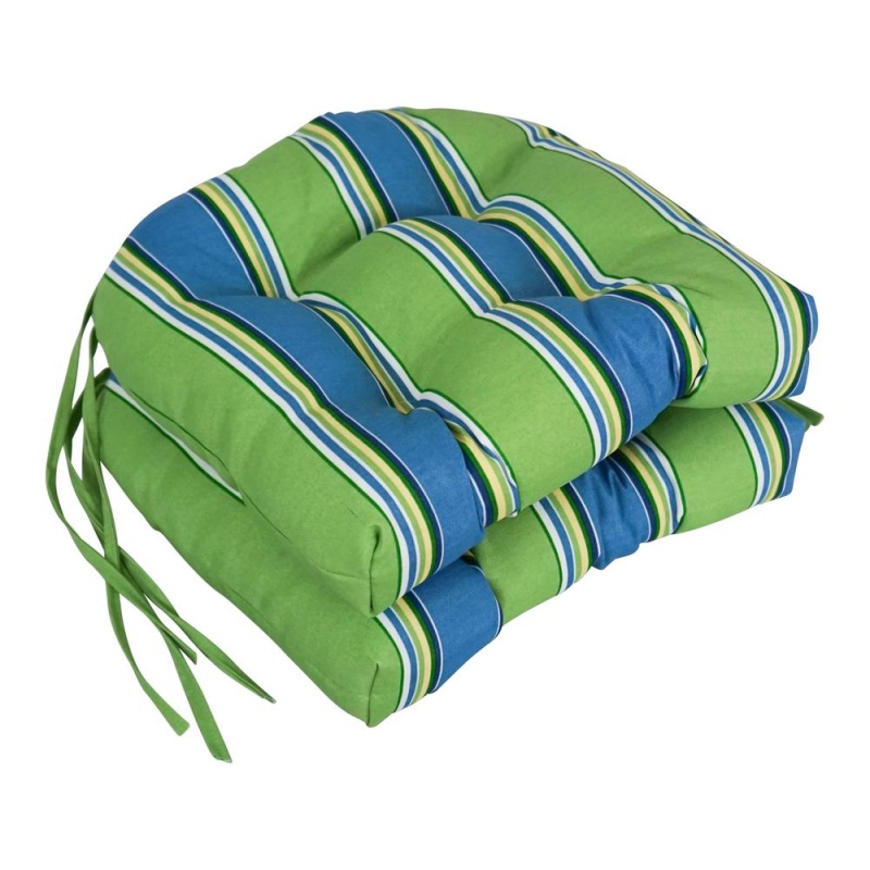 16-Inch Outdoor U-Shaped Tufted Chair Cushion Set