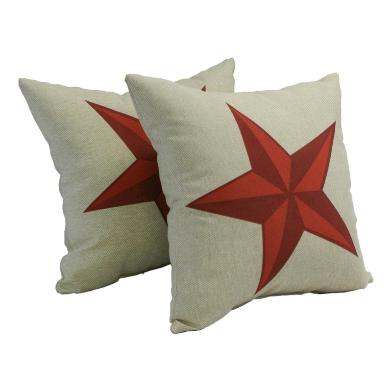 Spun Polyester 17-Inch Outdoor Throw Pillows (Set Of 2) Co-Jo18-08-S2