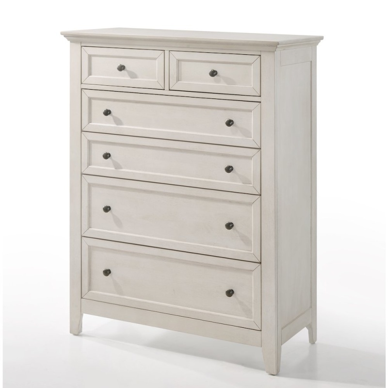 San Mateo 6-Drawer Standard Chest, Rustic White