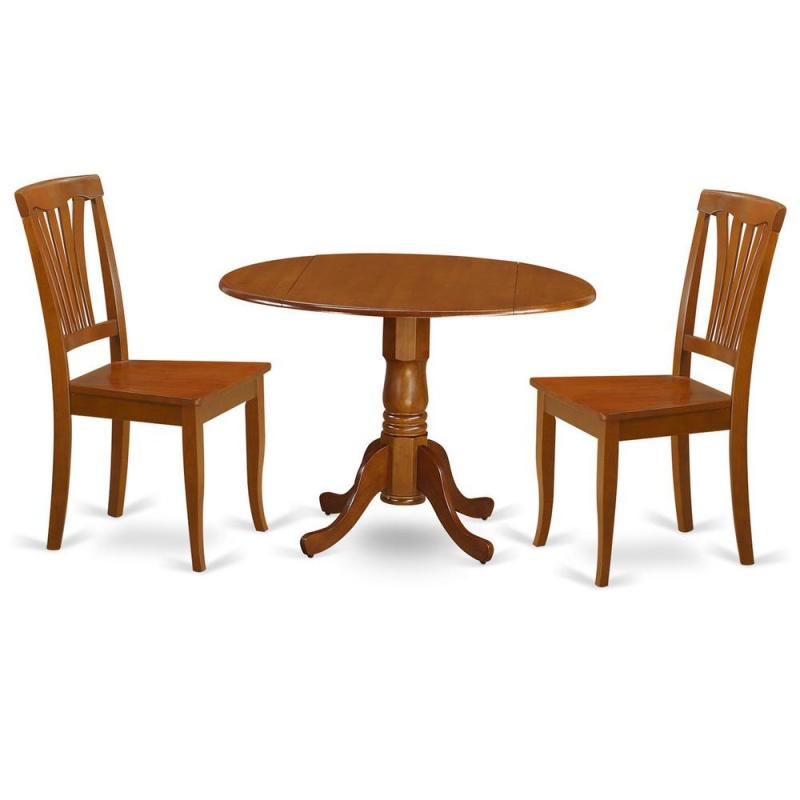 3 Pc Small Kitchen Table and Chairs Set