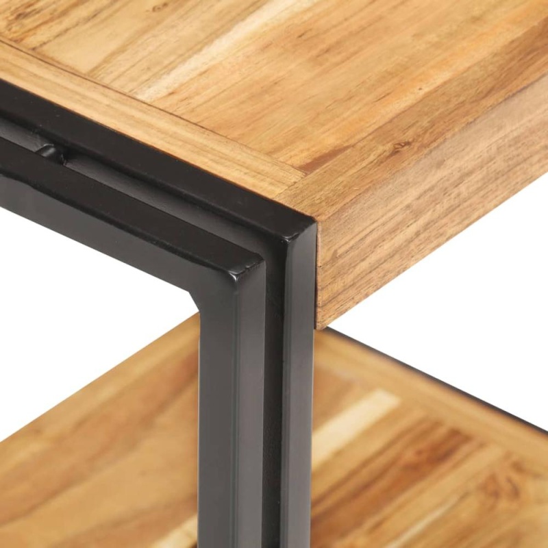 Vidaxl Side Table 15.7"X11.8"X15.7" Solid Acacia Wood 0683