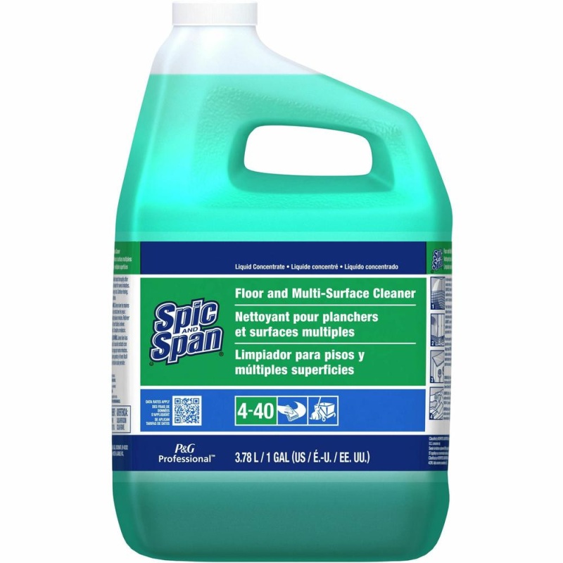 Spic And Span Floor And Multi-Surface Cleaner - Concentrate - 128 Fl Oz (4 Quart) - 3 / Carton - Green
