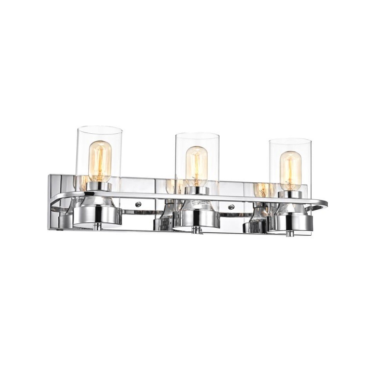 Chloe Lighting Raelyn Contemporary 3 Light Chrome Bath Vanity Fixture 22" Width