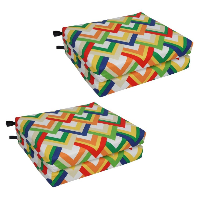 20-Inch By 19-Inch Patterned Outdoor Chair Cushions (Set Of 4) 93454-4Ch-Od-119