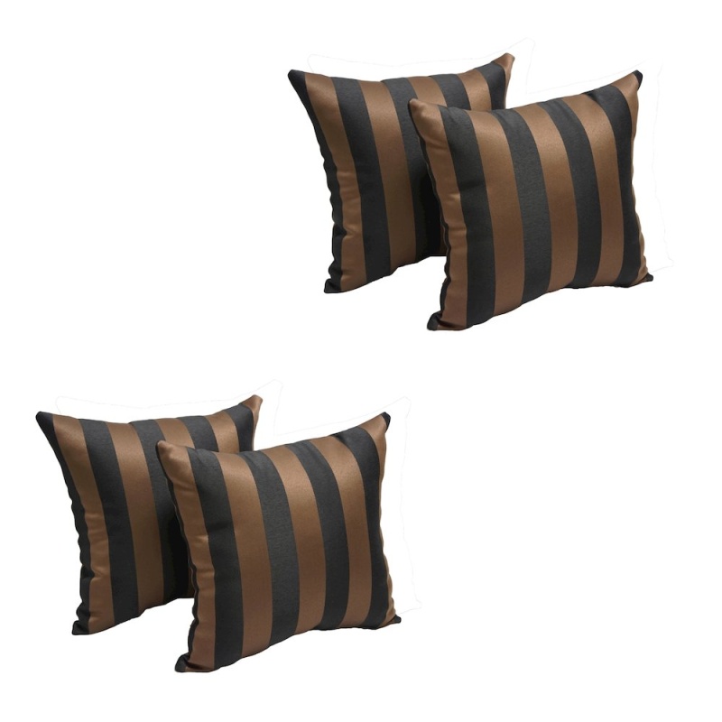 17-Inch Square Polyester Outdoor Throw Pillows (Set of 4)