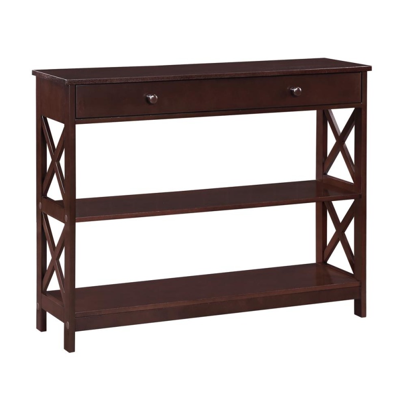 Oxford 1 Drawer Console Table With Shelves
