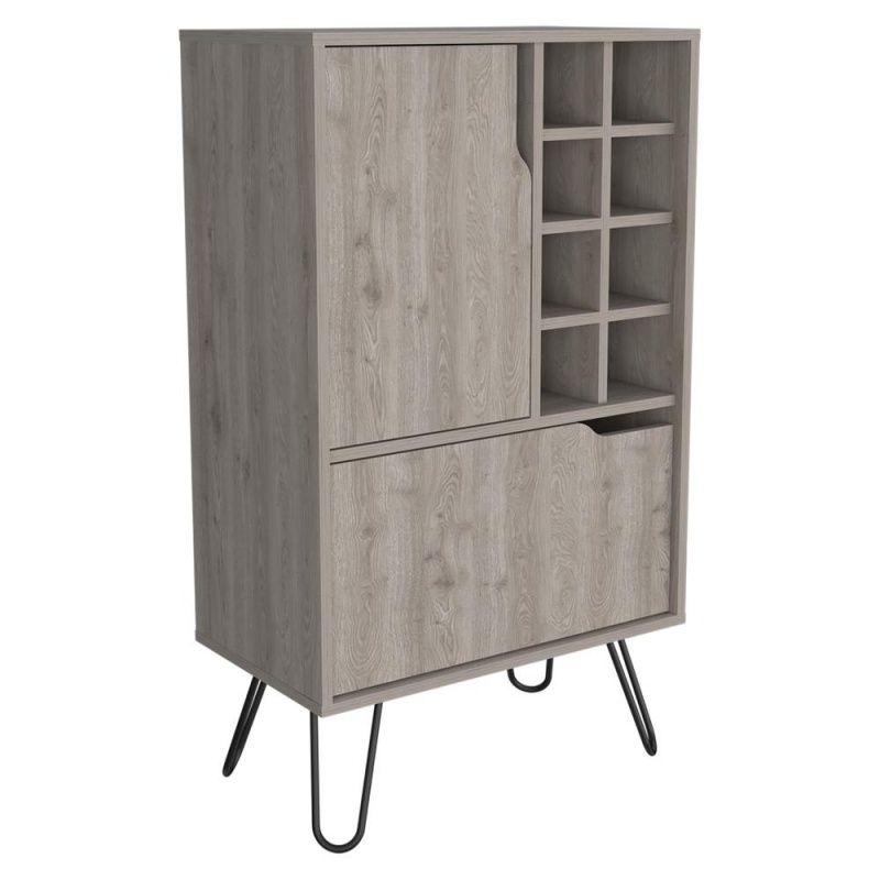 Zamna L Bar Cabinet - Light Grey