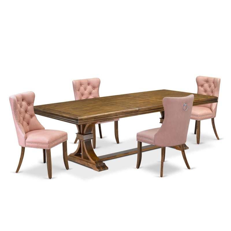 5 Piece Kitchen Table Set With 4 Dinner Chairs