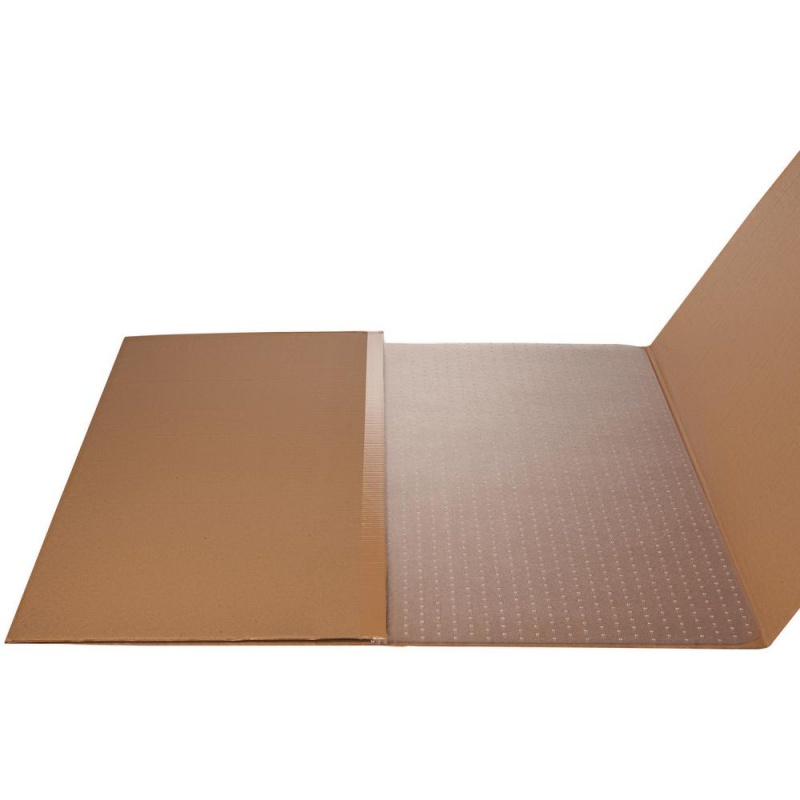Deflecto Economat Chair Mat - Commercial, Carpet - 60" Length X 46" Width X 0.10" Thickness - Rectangle - Clear