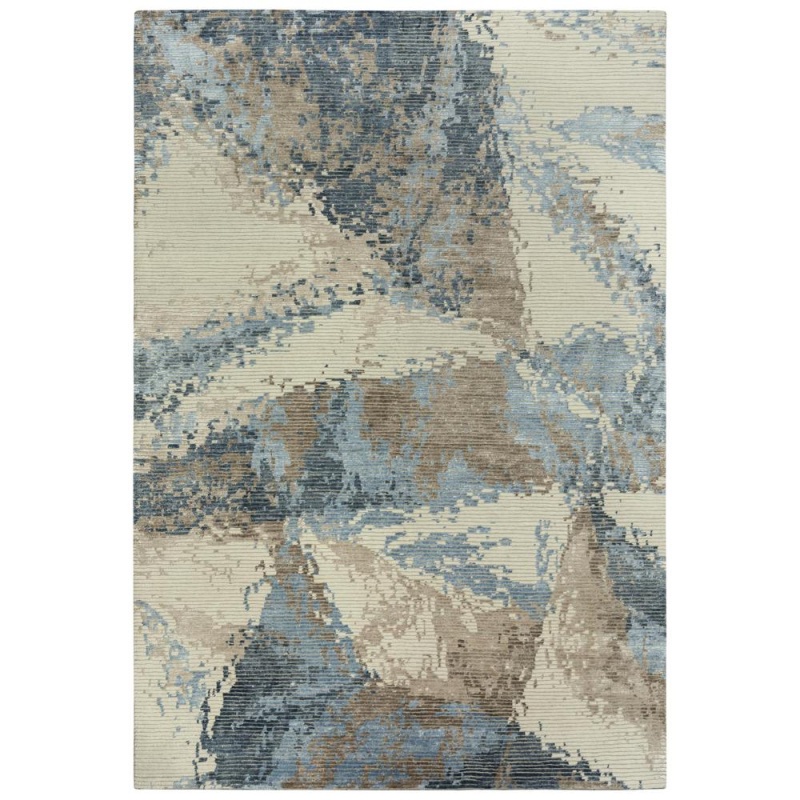 Hand Knotted Cut Pile Wool/ Viscose Rug, 9' X 12'