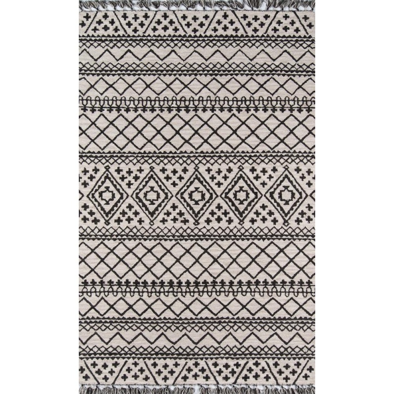 Transitional Runner Area Rug, Grey, 2'3" X 8' Runner