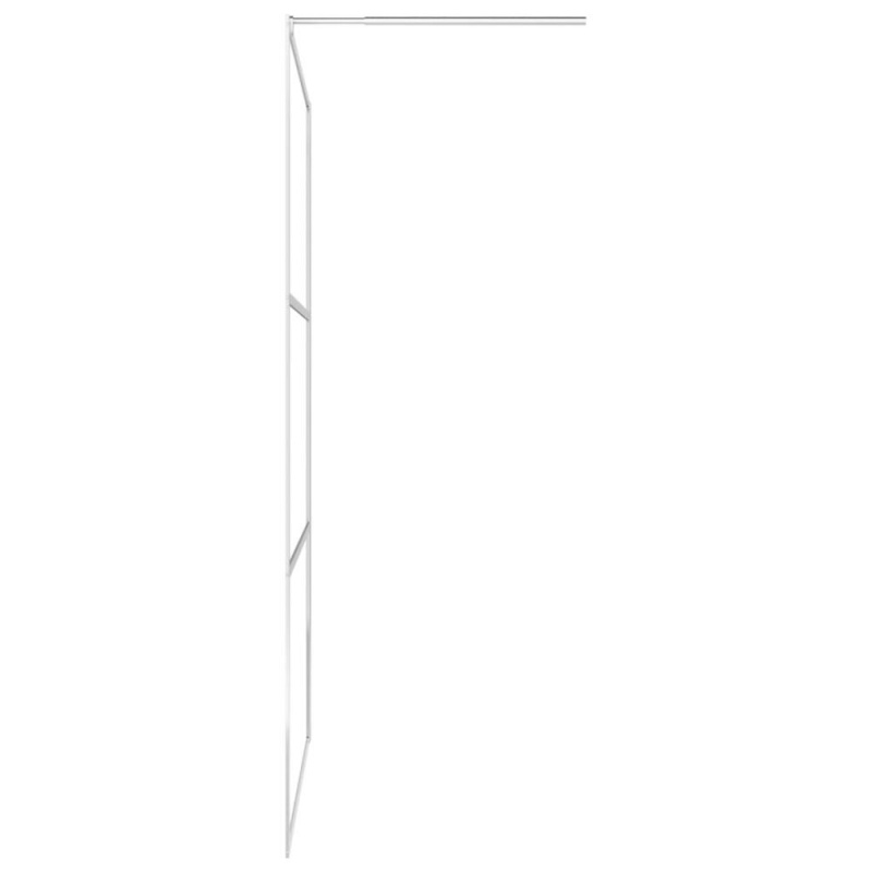 Vidaxl Walk-In Shower Wall With Whole Frosted Esg Glass 45.3"X76.8" 6648