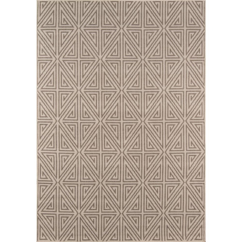 Contemporary Rectangle Area Rug, Taupe, 5'3" X 7'6"