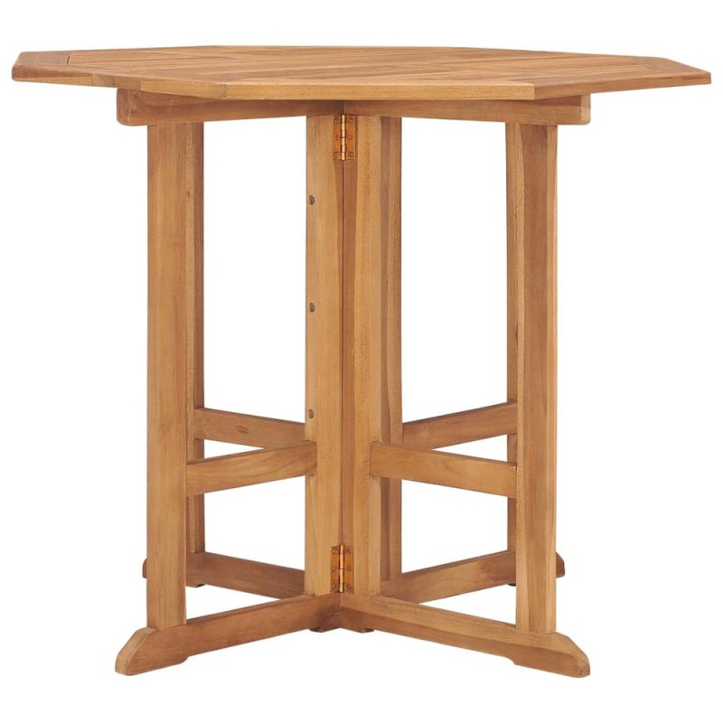 Vidaxl Folding Garden Dining Table 35.4"X35.4"X29.5" Solid Teak Wood 5447
