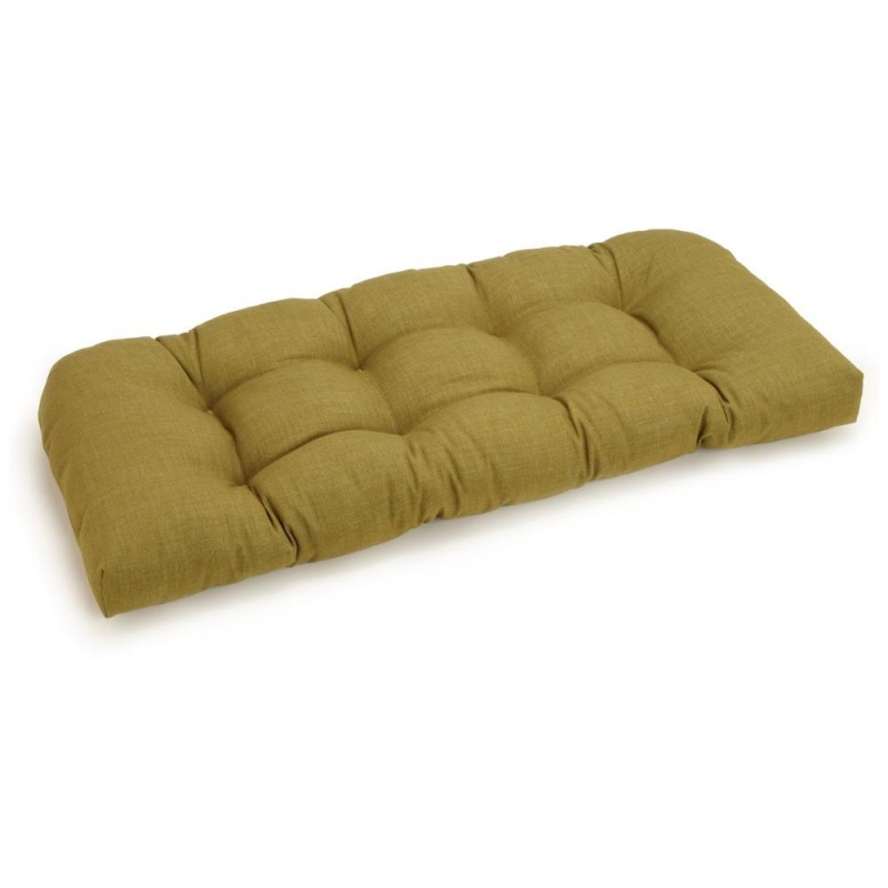42-Inch By 19-Inch U-Shaped Solid Spun Polyester Tufted Settee/Bench Cushion