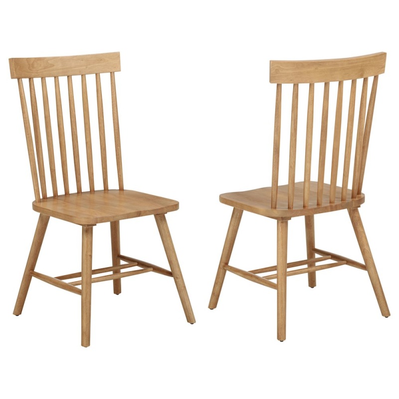 Andrews Windsor Spindle Back Dining Side Chair Light Ash