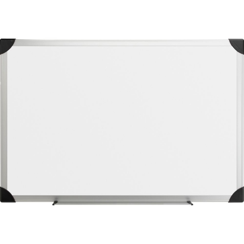 Lorell Aluminum Frame Dry-Erase Boards - 72" (6 Ft) Width X 48" (4 Ft) Height - White Styrene Surface - Aluminum Frame - 1 Each