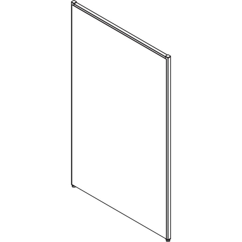 Lorell Gray Fabric Panels - 36.4" Width X 60" Height - Steel Frame - Gray - 1 Each