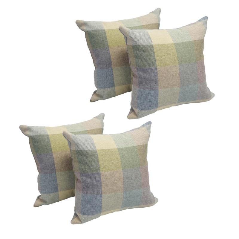 17-Inch Jacquard Throw Pillows With Inserts (Set Of 4) 9910-S4-Id-014