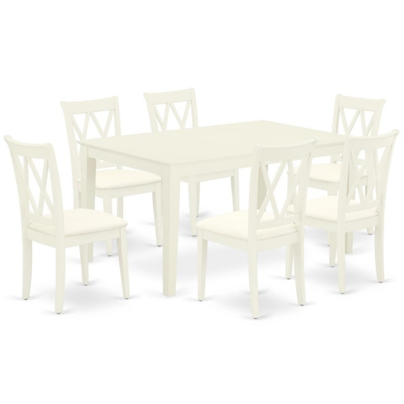 Dining Room Set Linen White
