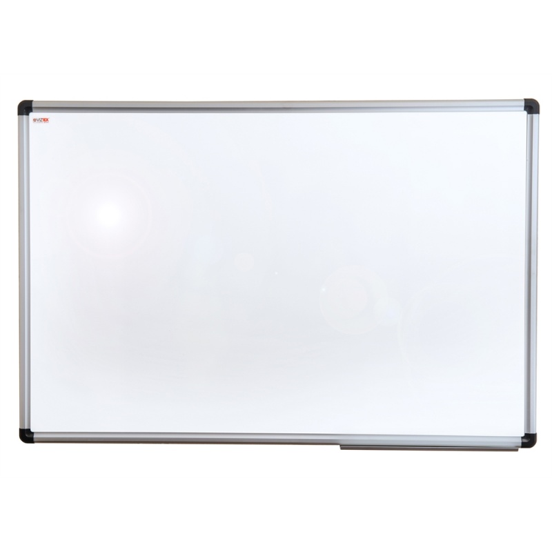 Viztex Porcelain Magnetic Dry Erase Board With An Aluminium Frame (24"X18")