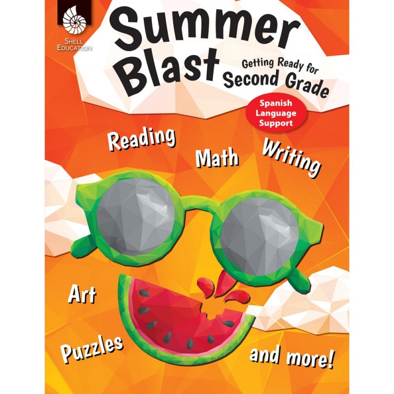 Shell Education Summer Blast Spanish Workbook Printed Book - Book - Grade 1-2 - Spanish
