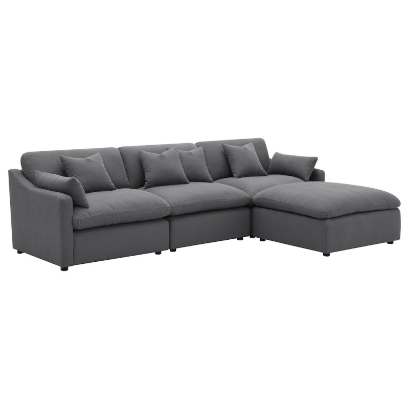 Hobson 4-Piece Upholstered Modular Sectional Sofa