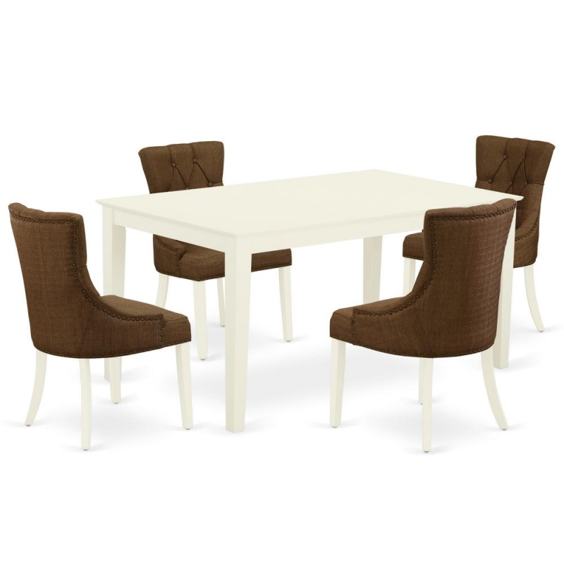 Dining Room Set Linen White