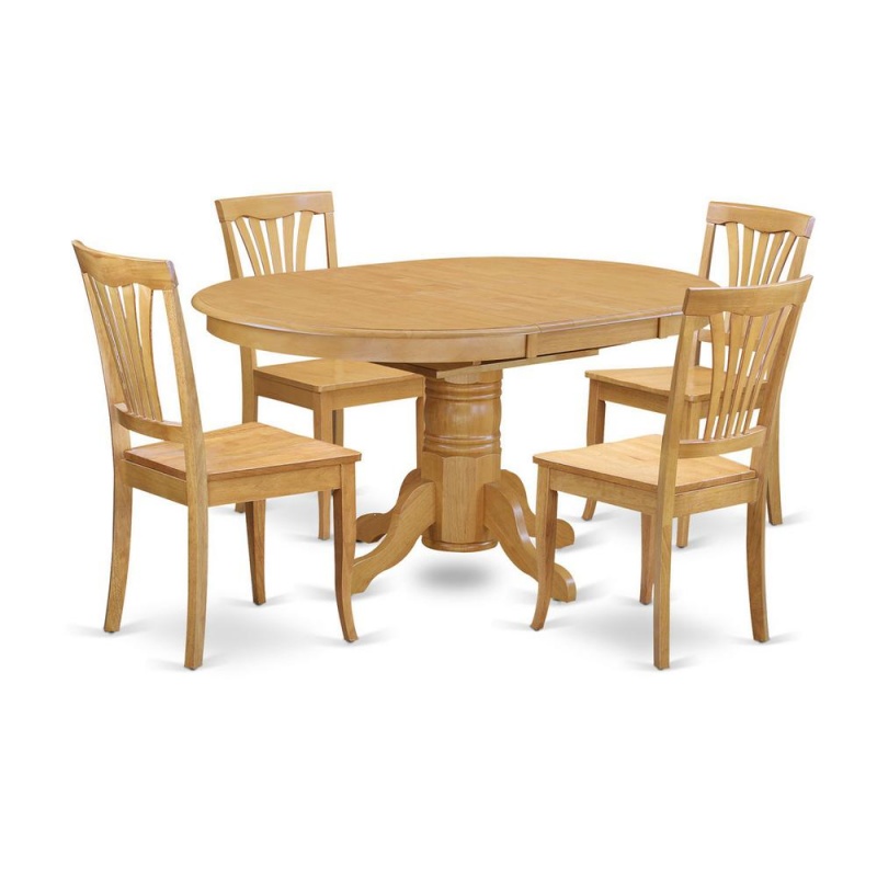 5 Pc Table And Chair Set - Dining Table And 4 Dining Chairs