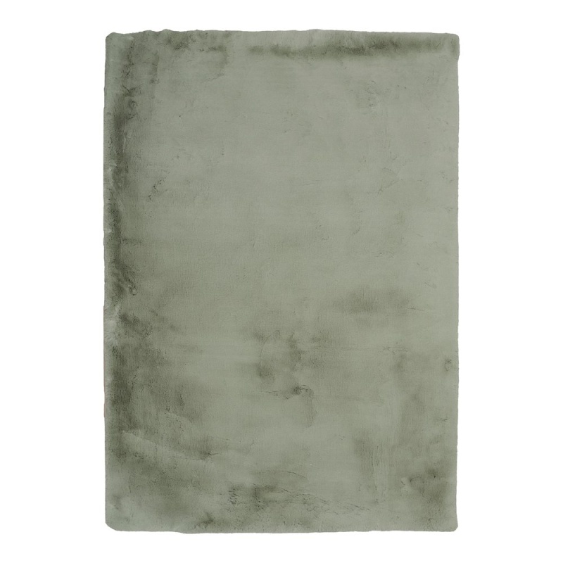 Maven Faux Rabbit Plush Green 3X5 Rug
