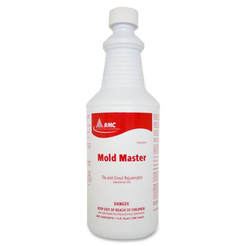 Rmc Mold Master Tile/Grout Cleaner - Ready-To-Use Foam Spray - 32 Fl Oz (1 Quart) - Floral Scent - 12 / Carton - Amber