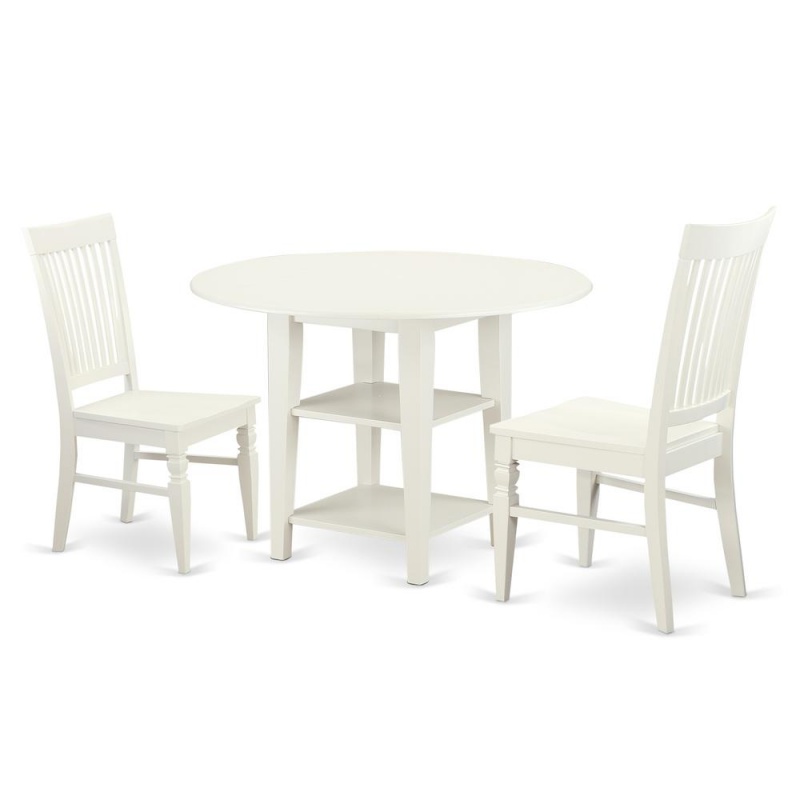 Dining Room Set Linen White, Suwe3-Lwh-w