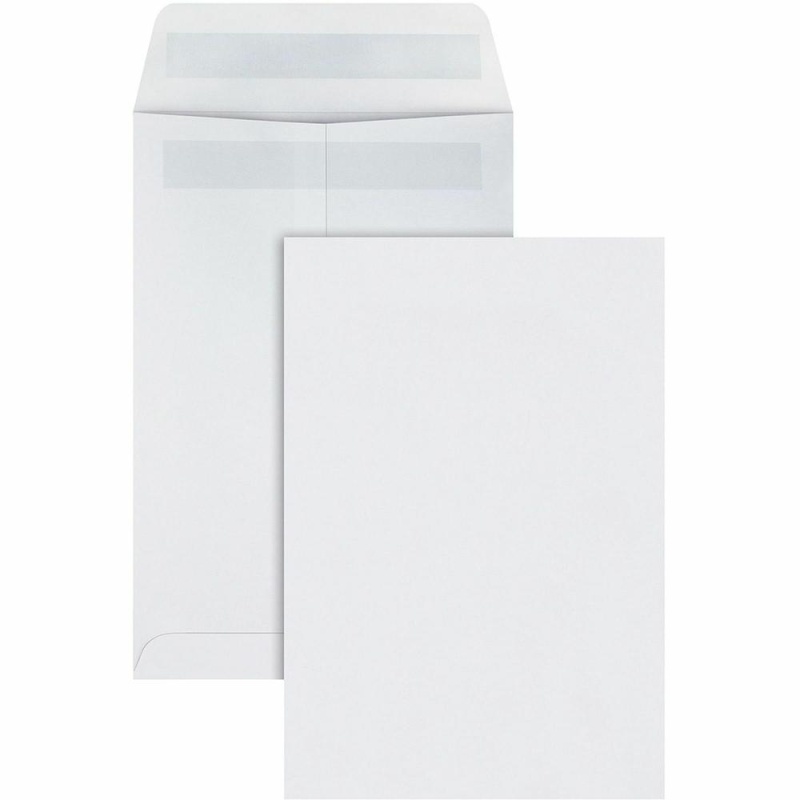 Quality Park 6-1/2 X 9-1/2 Catalog Mailing Envelopes With Redi-Seal® Self-Seal Closure - Catalog - #1 3/4 - 6 1/2" Width X 9 1/2" Length - 28 Lb - Self-Sealing - Wove - 100 / Box - White